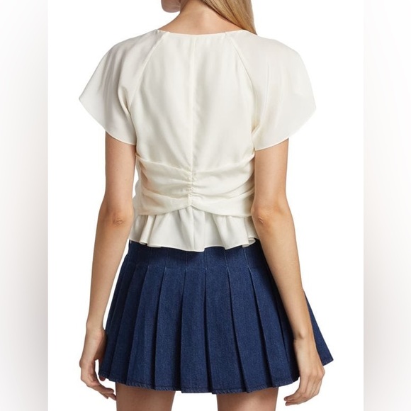 Frame White Ruffle Blouse - Picture 6 of 12